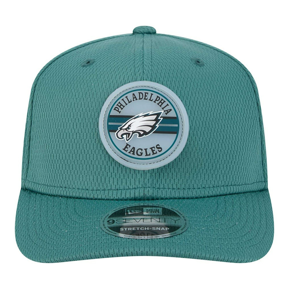 Philadelphia Eagles New Era Adventure Patched 9SEVENTY Stretch-Snap Adjustable Hat - Midnight Green Hats