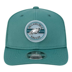 Philadelphia Eagles New Era Adventure Patched 9SEVENTY Stretch-Snap Adjustable Hat - Midnight Green Hats