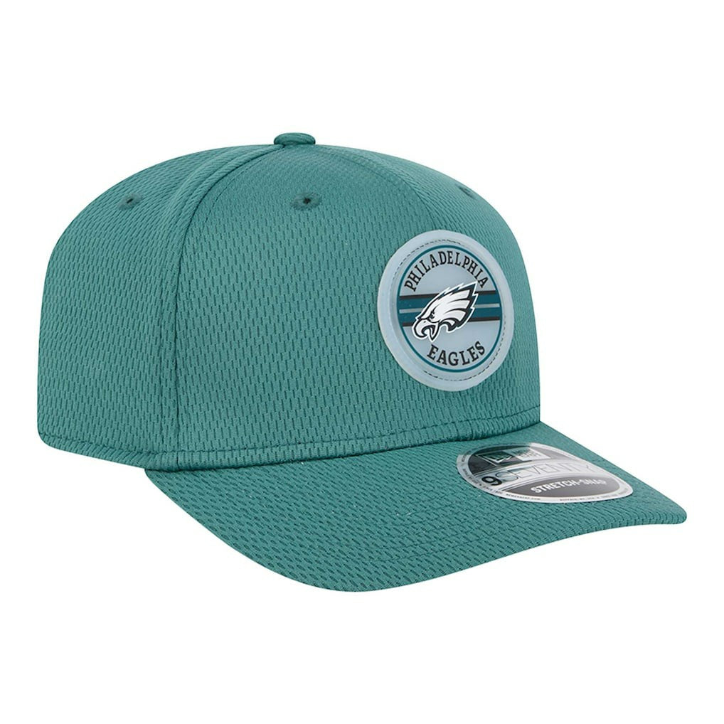 Philadelphia Eagles New Era Adventure Patched 9SEVENTY Stretch-Snap Adjustable Hat - Midnight Green Hats