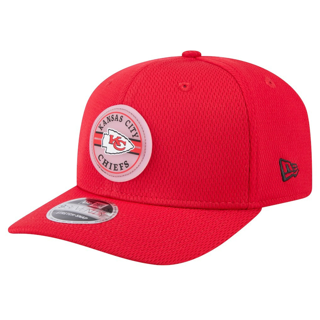 Kansas City Chiefs New Era Adventure Patched 9SEVENTY Stretch-Snap Adjustable Hat - Red Hats