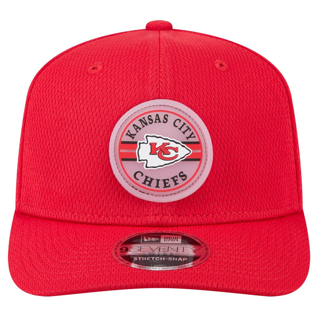 Kansas City Chiefs New Era Adventure Patched 9SEVENTY Stretch-Snap Adjustable Hat - Red Hats