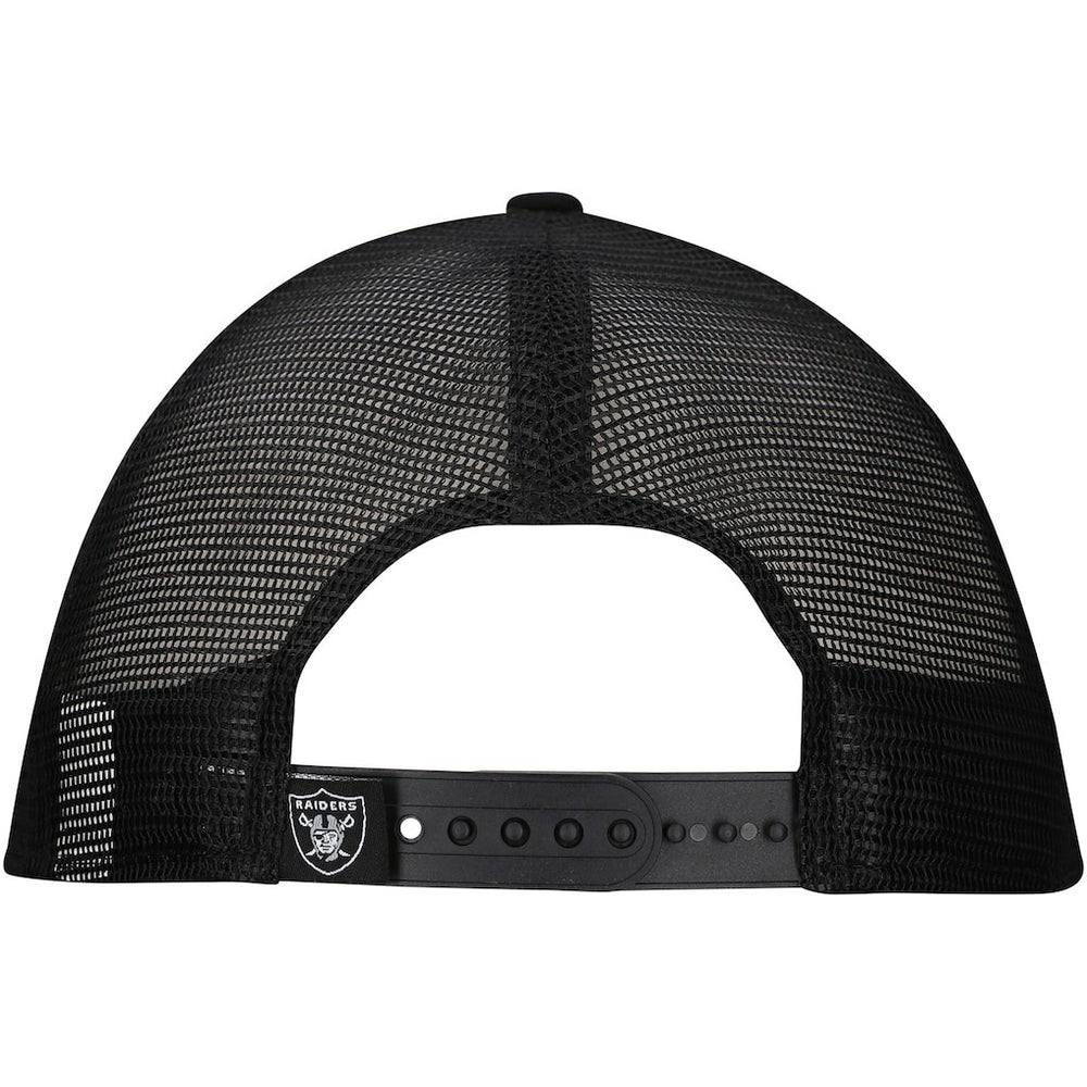 New Era Las Vegas Raiders Distressed 9FIFTY A-Frame Snapback Hat - White/Black Hats
