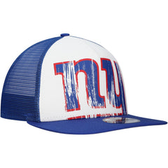 New Era New York Giants Distressed 9FIFTY A-Frame Snapback Hat - White/Royal Hats