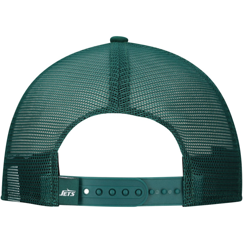 New Era New York Jets Distressed 9FIFTY A-Frame Snapback Hat - White/Green Hats