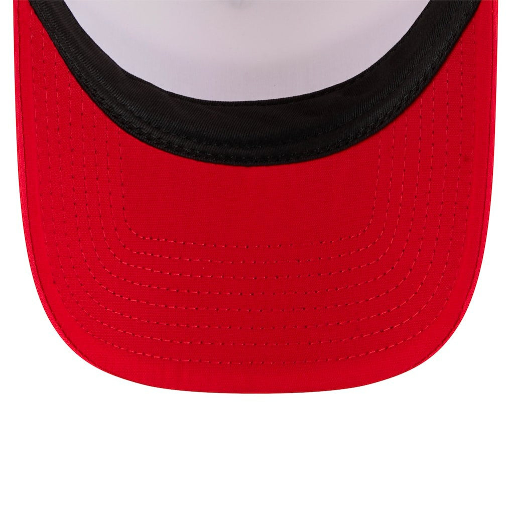 San Francisco 49ers New Era Sport Night Color Block 9FORTY A-Frame Trucker Adjustable Hat - White/Scarlet Hats