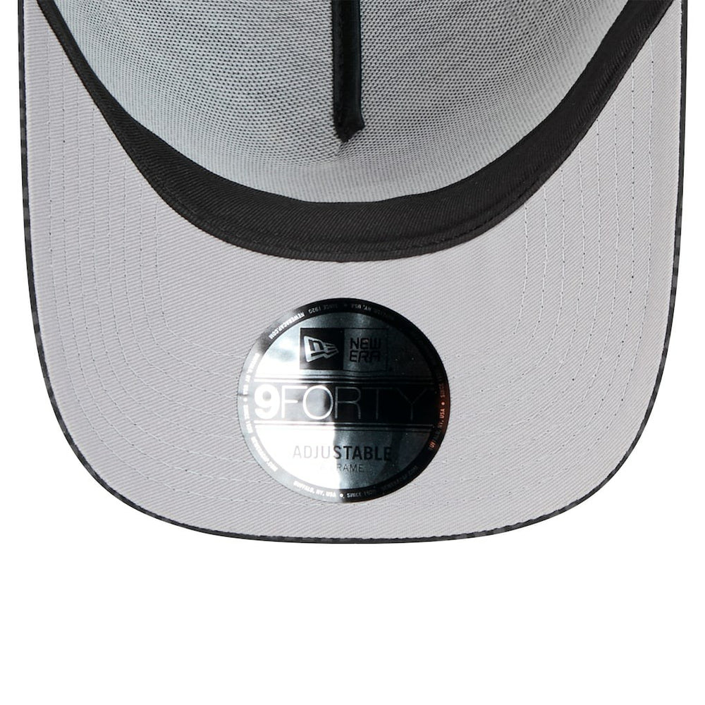 Jacksonville Jaguars New Era Midnight Ink Tonal Text A-Frame Trucker 9FORTY Adjustable Hat - Black Hats