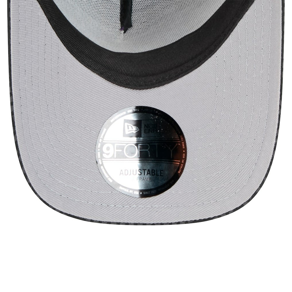 New Orleans Saints New Era Midnight Ink Tonal Text A-Frame Trucker 9FORTY Adjustable Hat - Black Hats