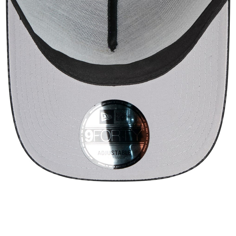 Cincinnati Bengals New Era Midnight Ink Tonal Text A-Frame Trucker 9FORTY Adjustable Hat - Black Hats