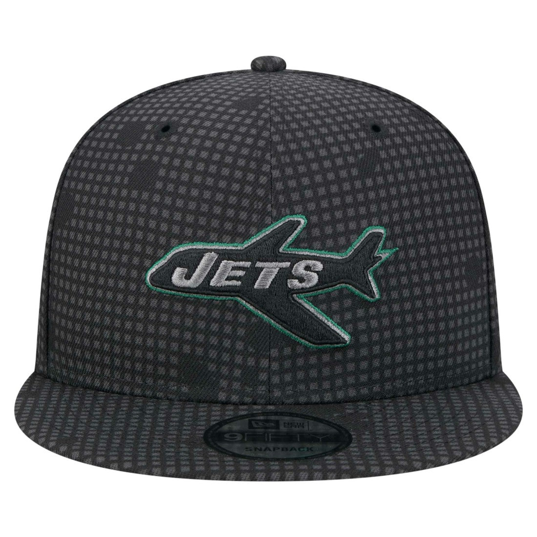 New Era New York Jets Black Midnight Ink Pop Outline 9FIFTY Snapback Hat