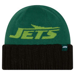 New York Jets New Era Oversize Cuffed Knit Hat - Green Hats