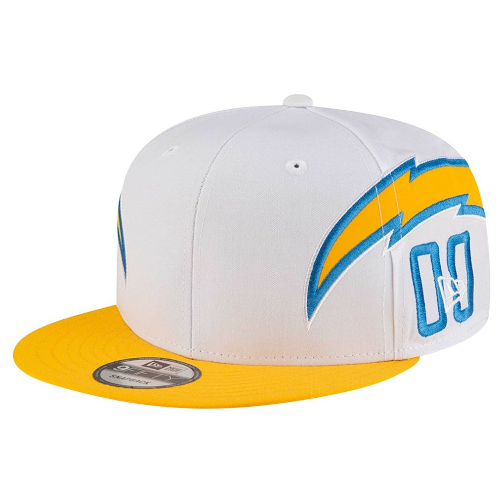 Los Angeles Chargers New Era Helmet 9FIFTY Snapback Hat - White Hats