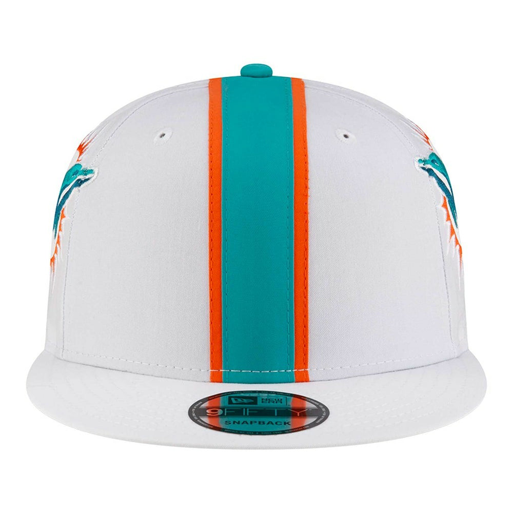 Miami Dolphins New Era Helmet 9FIFTY Snapback Hat - White Hats