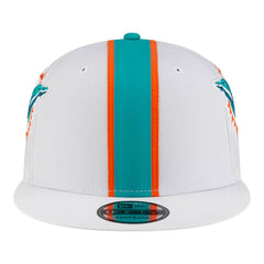 Miami Dolphins New Era Helmet 9FIFTY Snapback Hat - White Hats