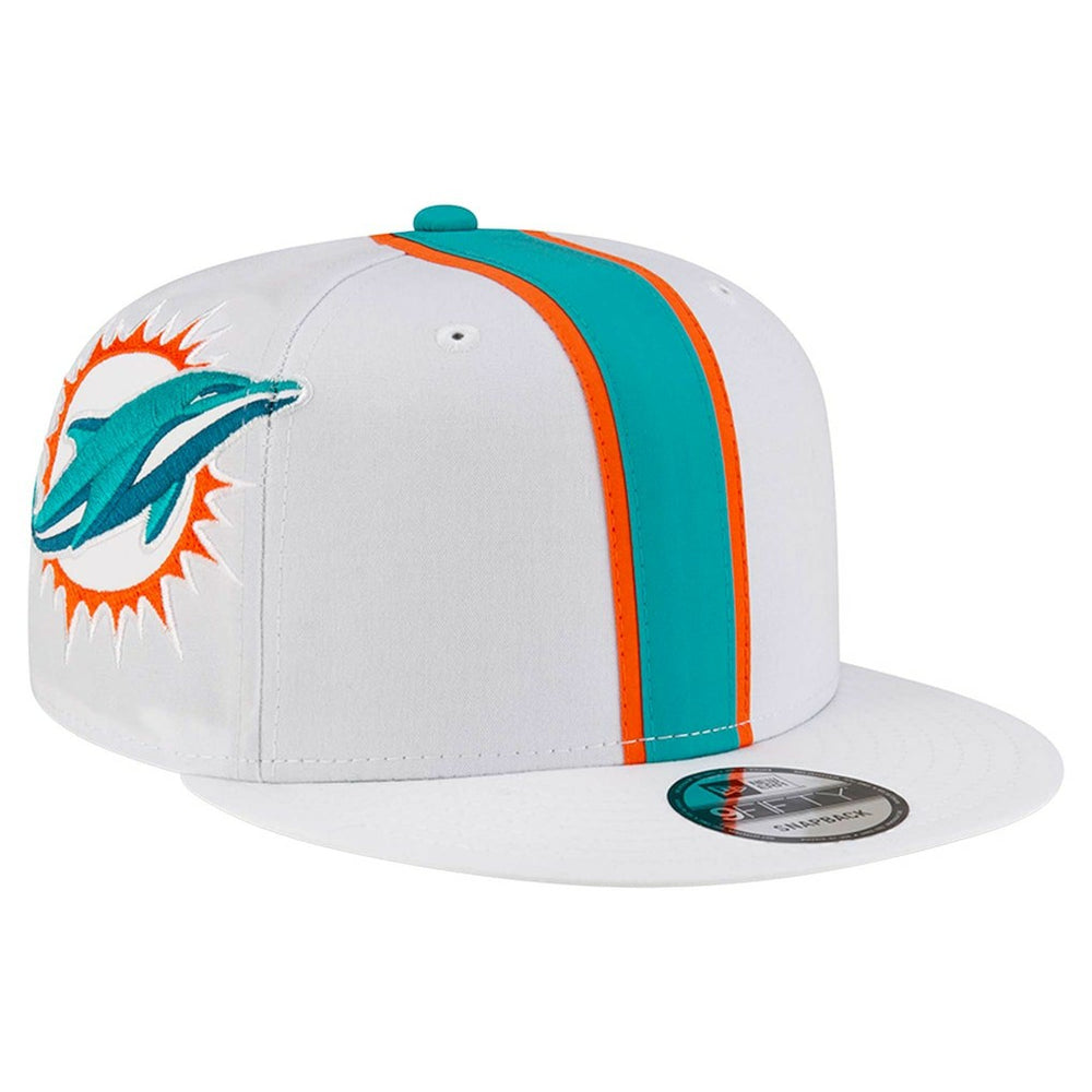 Miami Dolphins New Era Helmet 9FIFTY Snapback Hat - White Hats