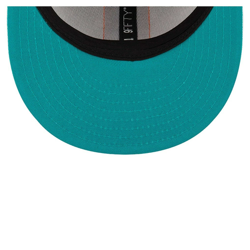 Miami Dolphins New Era Helmet 9FIFTY Snapback Hat - White Hats