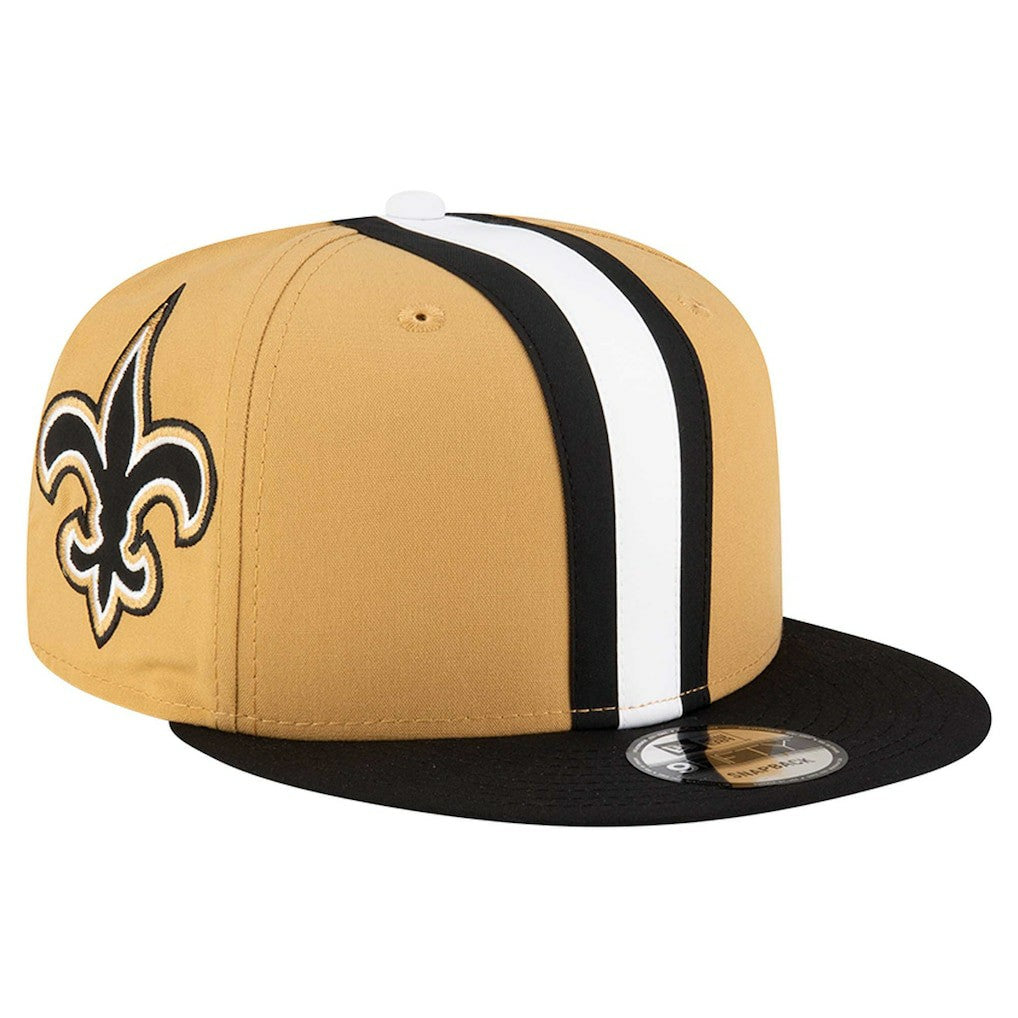 New Orleans Saints New Era Helmet 9FIFTY Snapback Hat - Gold Hats