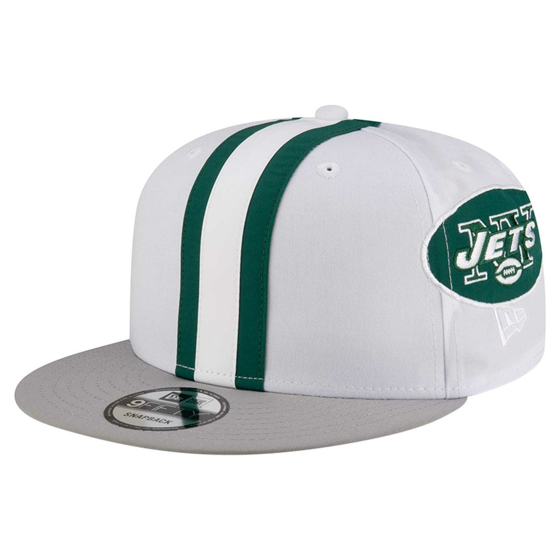 New York Jets New Era Throwback Helmet 9FIFTY Snapback Hat - White Hats