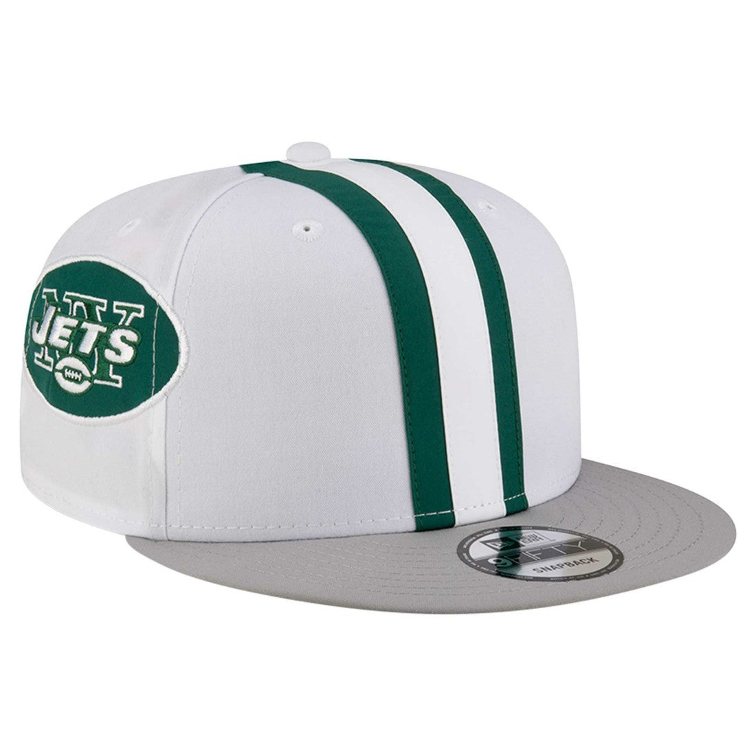 New York Jets New Era Throwback Helmet 9FIFTY Snapback Hat - White Hats