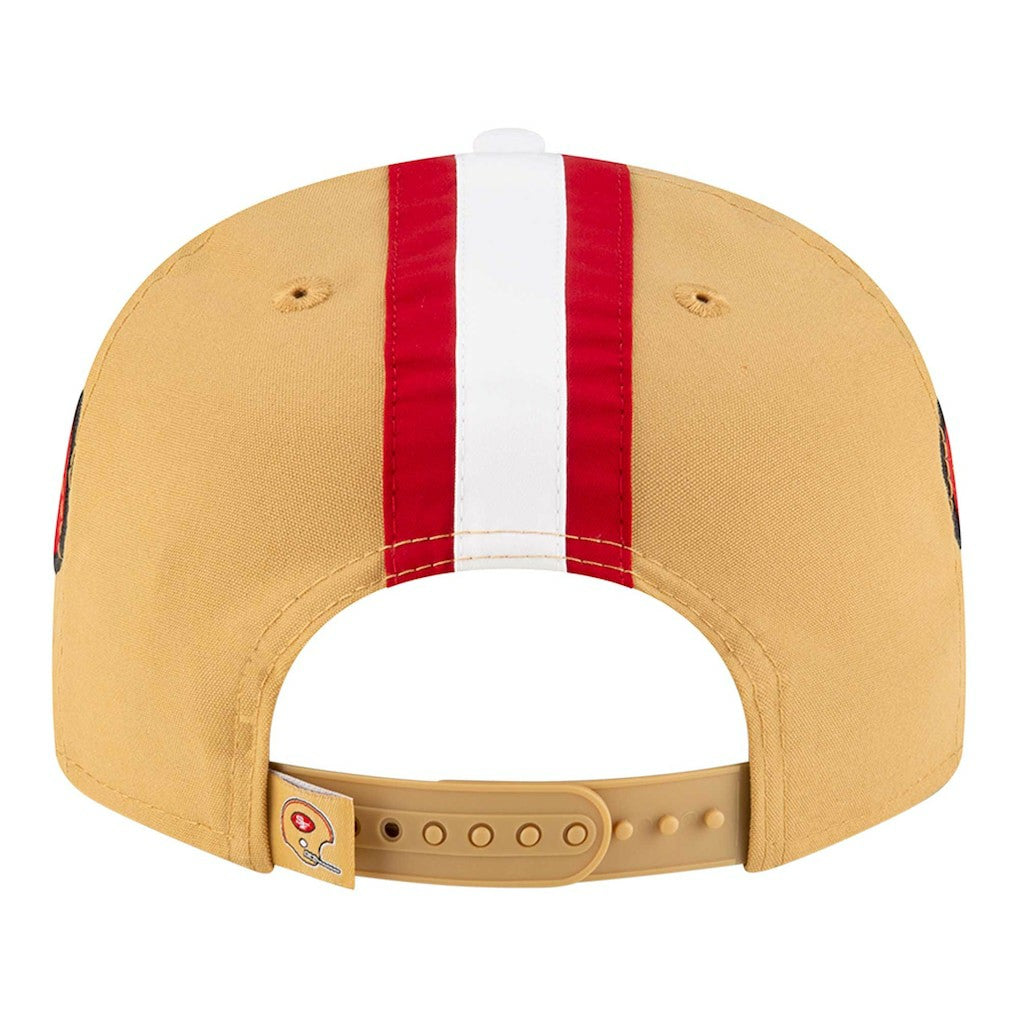 San Francisco 49ers New Era Throwback Helmet 9FIFTY Snapback Hat - Gold Hats