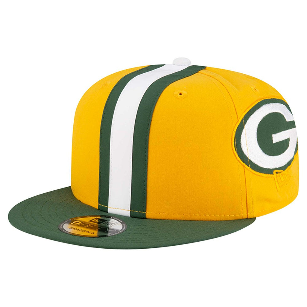 Green Bay Packers New Era Helmet 9FIFTY Snapback Hat - Gold Hats