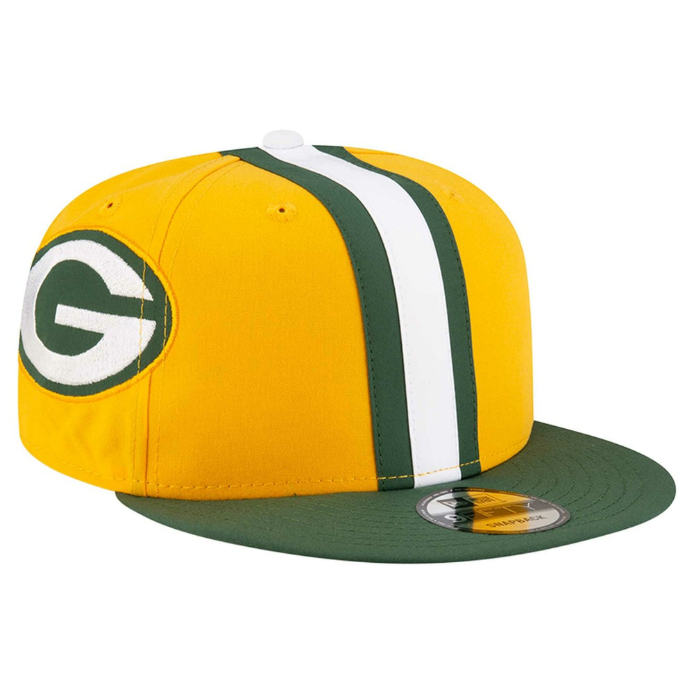 Green Bay Packers New Era Helmet 9FIFTY Snapback Hat - Gold Hats