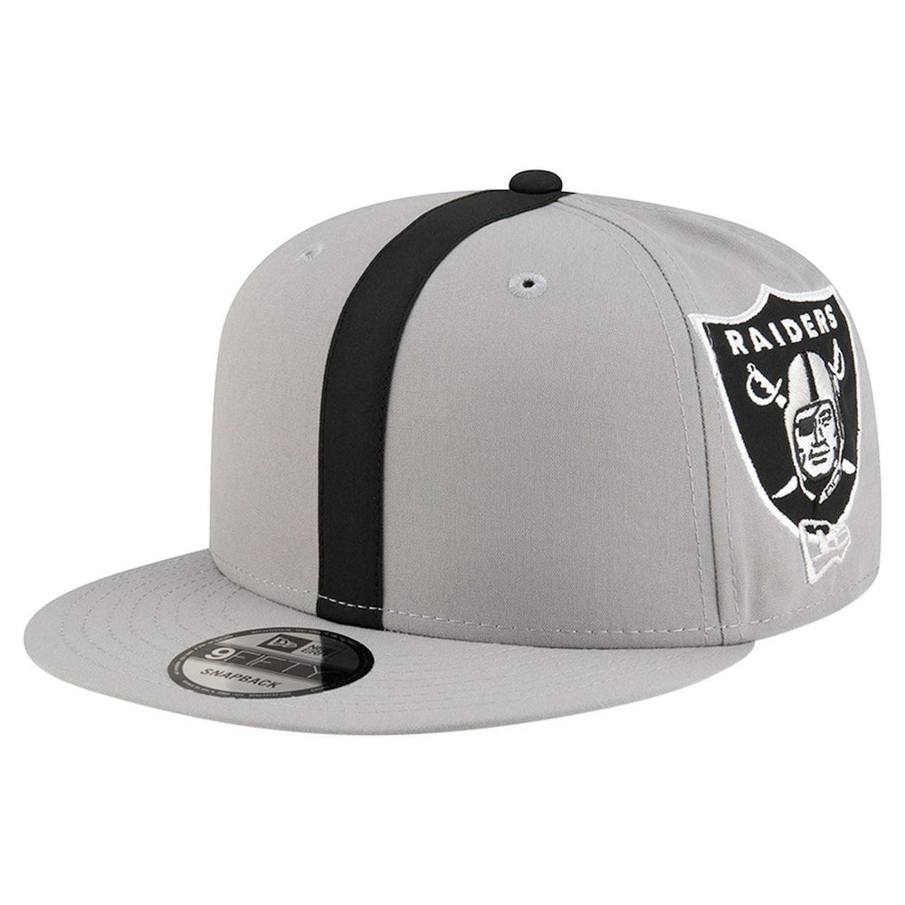 Las Vegas Raiders New Era Helmet 9FIFTY Snapback Hat - Gray Hats