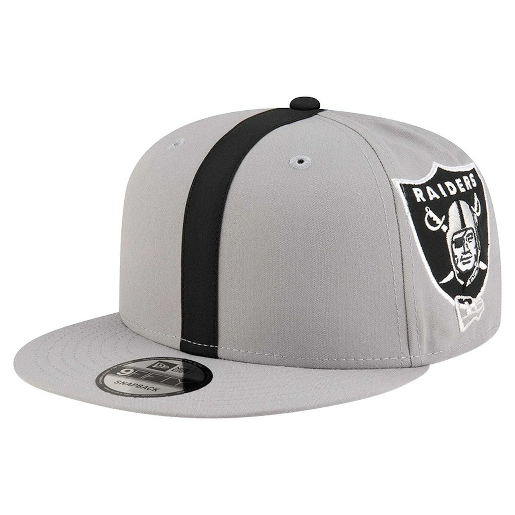 Las Vegas Raiders New Era Helmet 9FIFTY Snapback Hat - Gray Hats