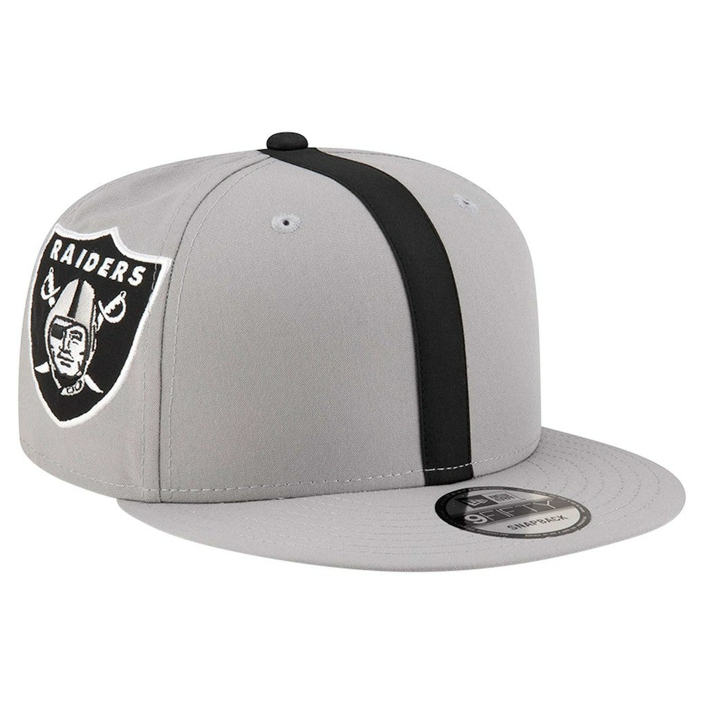 Las Vegas Raiders New Era Helmet 9FIFTY Snapback Hat - Gray Hats