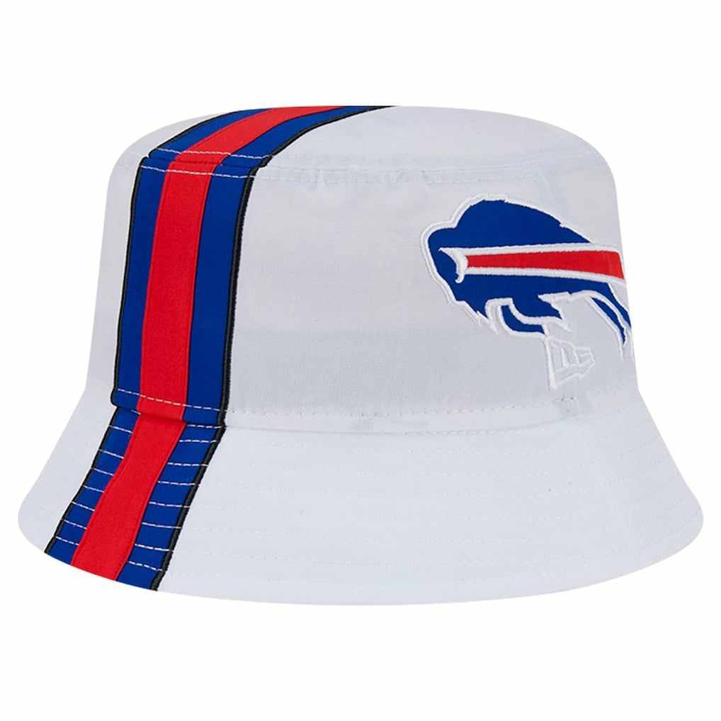 Buffalo Bills New Era Helmet Bucket Hat - White Hats