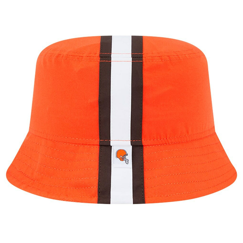 Cleveland Browns New Era Helmet Bucket Hat - Orange Hats