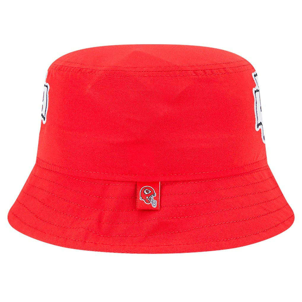 Kansas City Chiefs New Era Helmet Bucket Hat - Red Hats