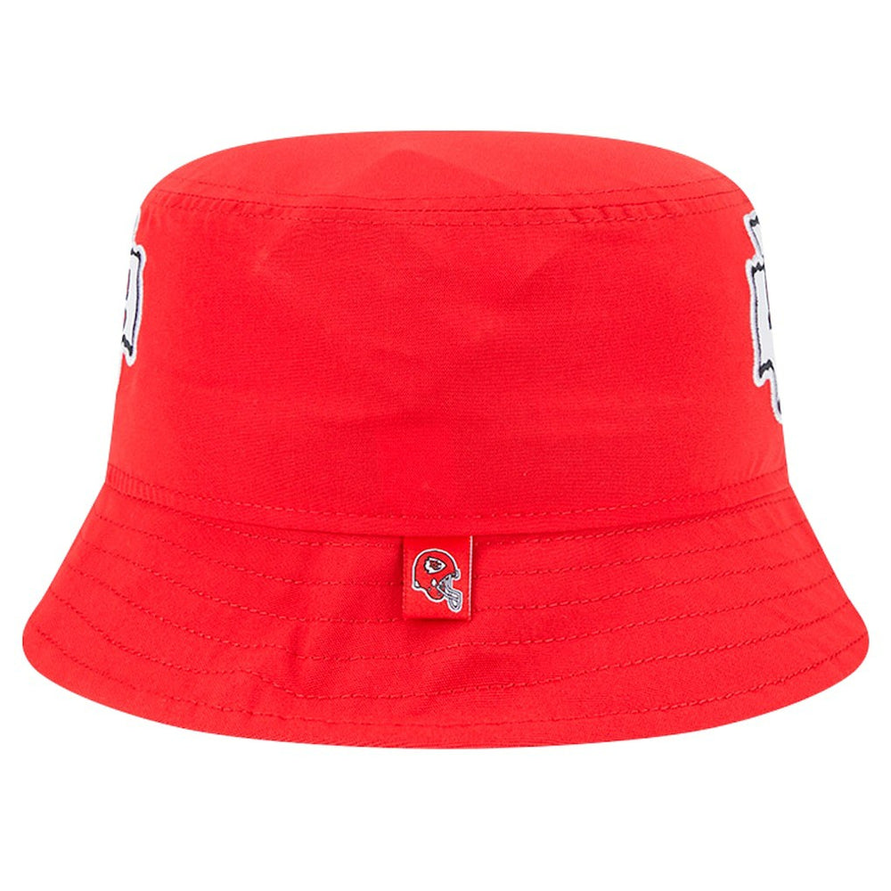 Kansas City Chiefs New Era Helmet Bucket Hat - Red Hats