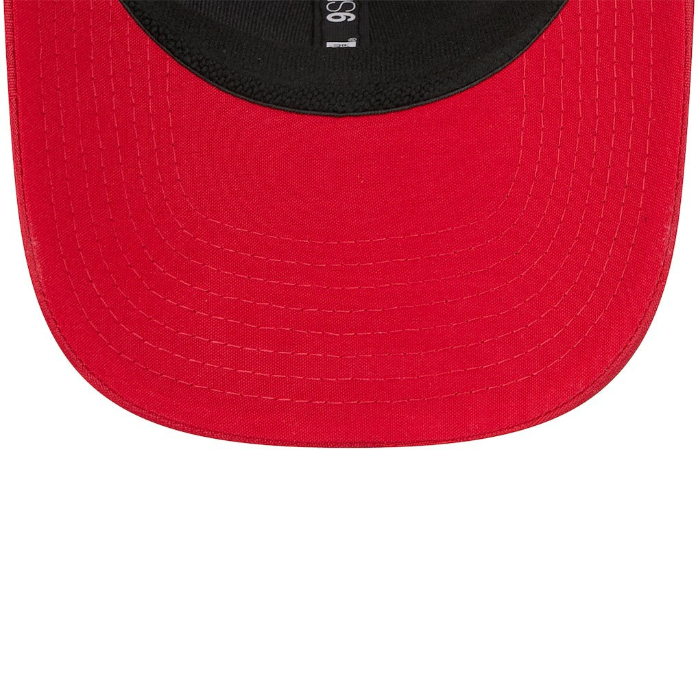 San Francisco 49ers New Era Adventure Camo Trucker 9SEVENTY Stretch-Snap Adjustable Hat - Scarlet Hats