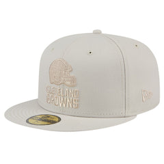 Cleveland Browns New Era Color Pack 59FIFTY Fitted Hat - Stone Hats