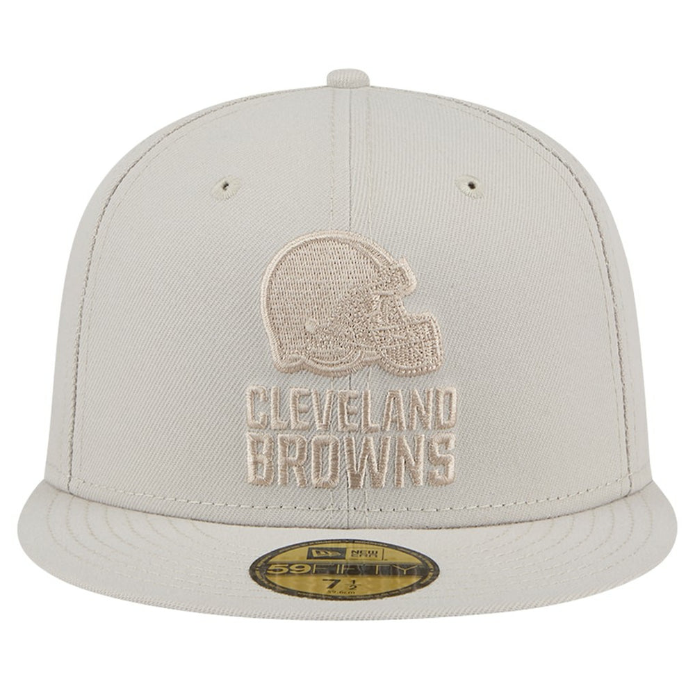 Cleveland Browns New Era Color Pack 59FIFTY Fitted Hat - Stone Hats