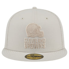Cleveland Browns New Era Color Pack 59FIFTY Fitted Hat - Stone Hats
