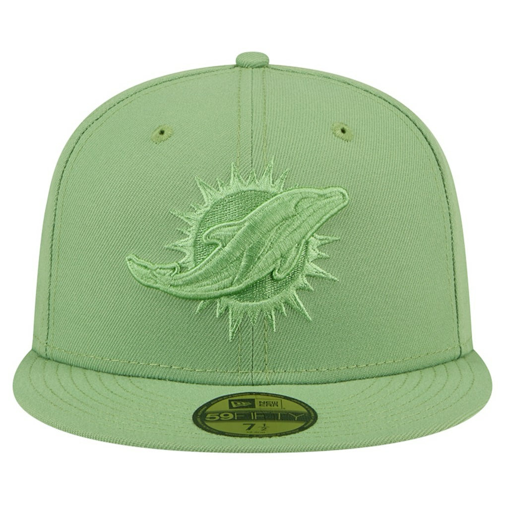 Miami Dolphins New Era Color Pack 59FIFTY Fitted Hat - Green Hats