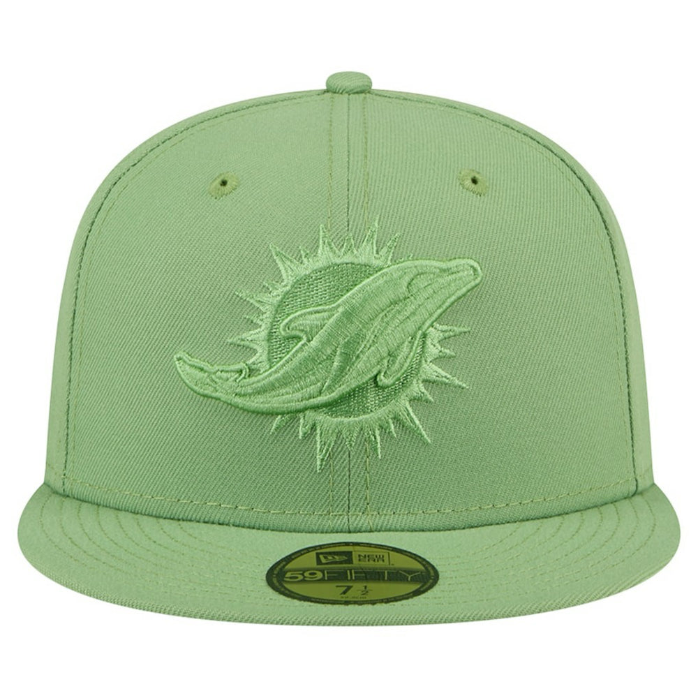 Miami Dolphins New Era Color Pack 59FIFTY Fitted Hat - Green Hats
