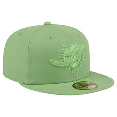 Miami Dolphins New Era Color Pack 59FIFTY Fitted Hat - Green Hats