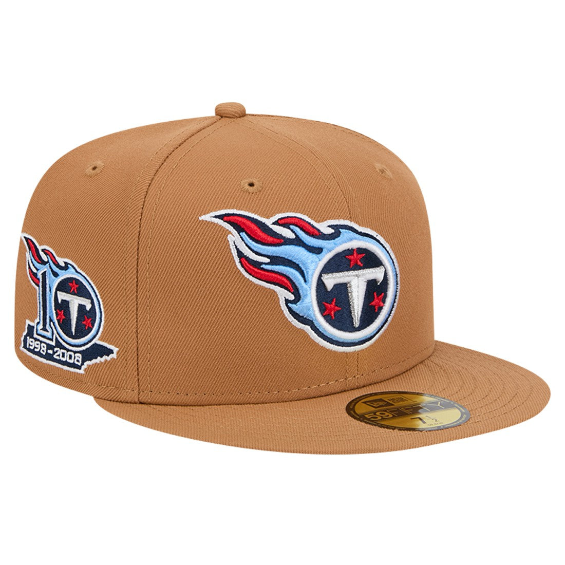 Tennessee Titans New Era Color Pack 59FIFTY Fitted Hat with Side Patch - Tan Hats