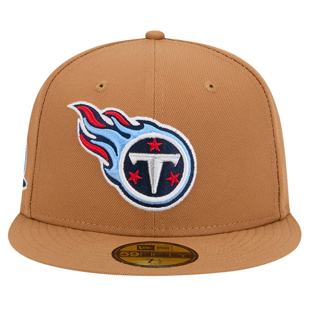 Tennessee Titans New Era Color Pack 59FIFTY Fitted Hat with Side Patch - Tan Hats