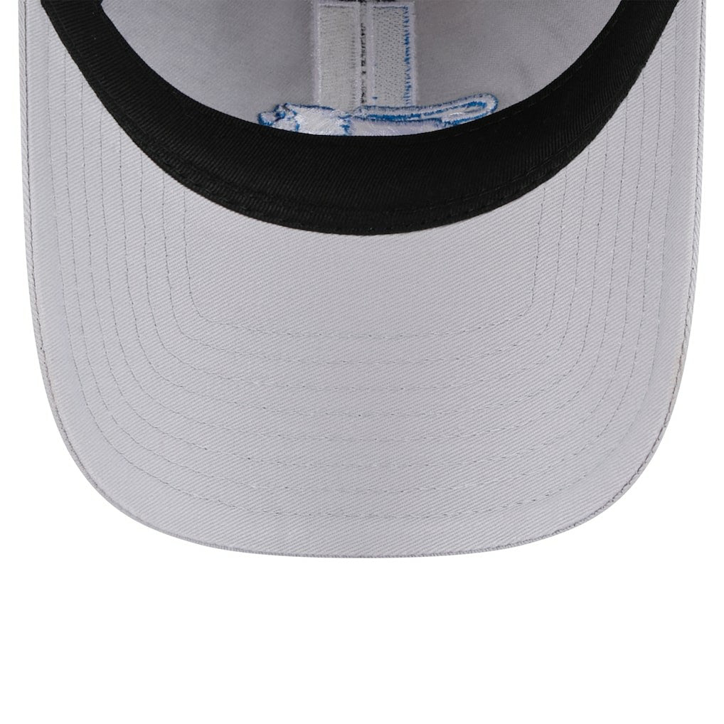 Detroit Lions New Era Women's Throwback Main Core Classic 2.0 9TWENTY Adjustable Hat - Silver Hats