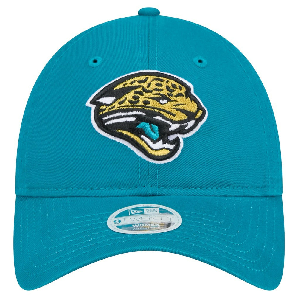 Jacksonville Jaguars New Era Women's Throwback Main Core Classic 2.0 9TWENTY Adjustable Hat - Teal Hats