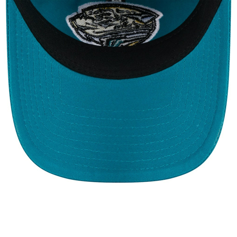 Jacksonville Jaguars New Era Women's Throwback Main Core Classic 2.0 9TWENTY Adjustable Hat - Teal Hats
