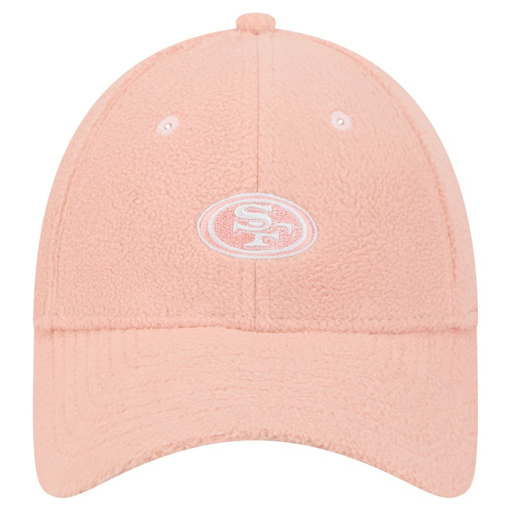 San Francisco 49ers New Era Women's Cozy Sherpa 9FORTY Adjustable Hat - Light Pink Hats