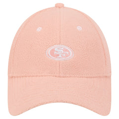 San Francisco 49ers New Era Women's Cozy Sherpa 9FORTY Adjustable Hat - Light Pink Hats