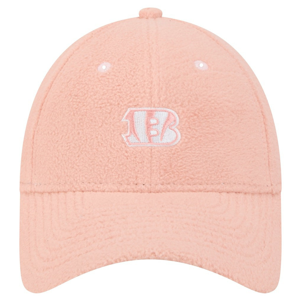 Cincinnati Bengals New Era Women's Cozy Sherpa 9FORTY Adjustable Hat - Light Pink Hats