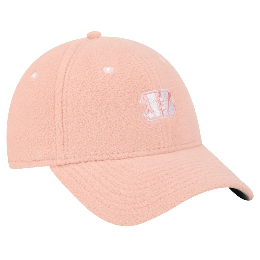 Cincinnati Bengals New Era Women's Cozy Sherpa 9FORTY Adjustable Hat - Light Pink Hats