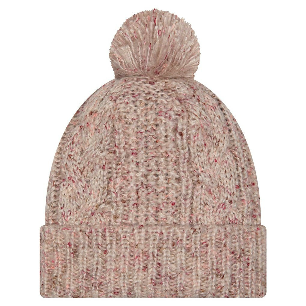 Jacksonville Jaguars New Era Women's Trendy Tone Cuffed Knit Hat with Pom - Stone Hats