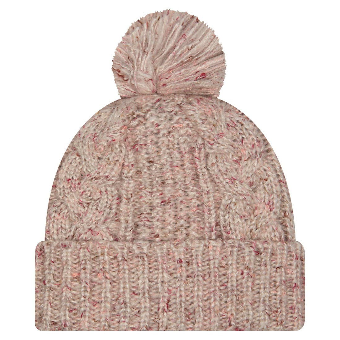 New York Jets New Era Women's Trendy Tone Cuffed Knit Hat with Pom - Stone Hats